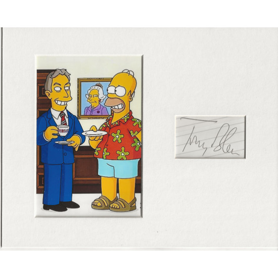Tony Blair signed genuine signature autograph display UACC RD AFTAL