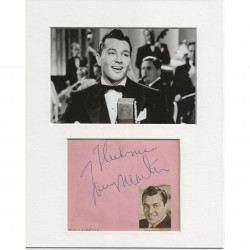 Tony Martin signed genuine signature autograph display AFTAL