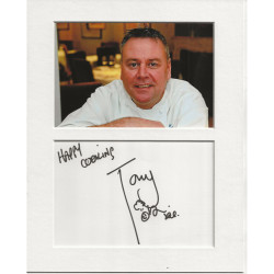 Tony Tobin signed genuine signature autograph display UACC RD MANUSCRIPT SOCIETY