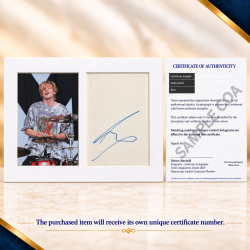 Tristan Evans signed genuine signature autograph display UACC RD MANUSCRIPT SOCIETY