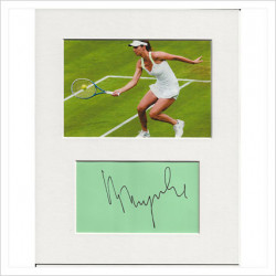 Tsvetana Pironkova signed genuine signature autograph display AFTAL