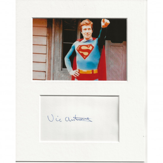 Vic Armstrong signed genuine signature autograph display UACC RD AFTAL