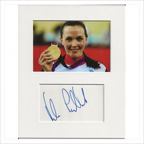 Victoria Pendleton signed genuine signature autograph display AFTAL