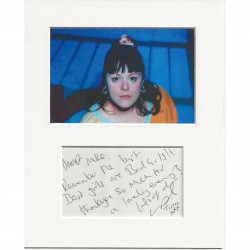 Victoria Bush signed genuine signature autograph display AFTAL