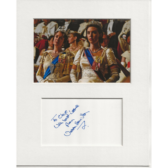 Victoria Hamilton signed genuine signature autograph display UACC RD MANUSCRIPT SOCIETY