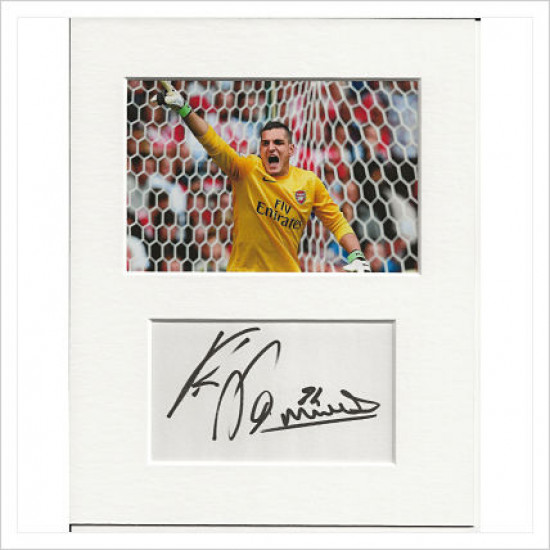 Vito Mannone signed genuine signature autograph display AFTAL