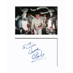 Warren Clarke signed genuine signature autograph display UACC RD MANUSCRIPT SOCIETY