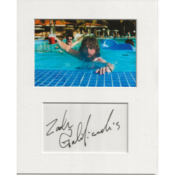 Zach Galifianakis signed genuine signature autograph display UACC RD AFTAL