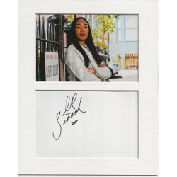 Zaraah Abrahams signed genuine signature autograph display UACC RD AFTAL