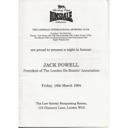 Vintage Boxing Programmes