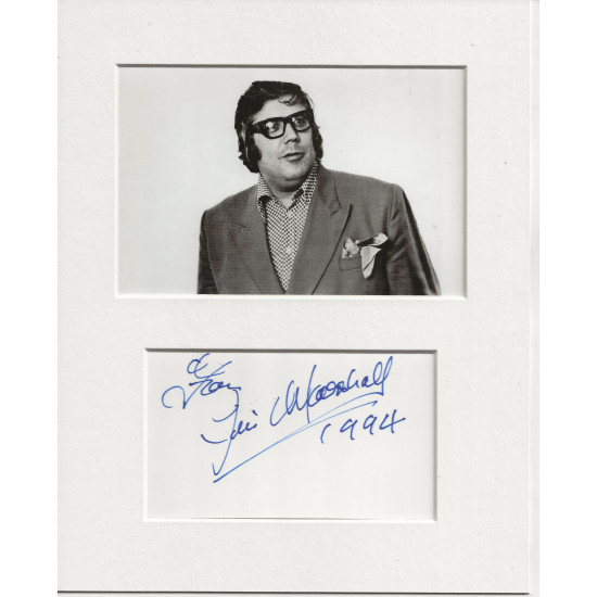 Jimmy Marshall signed genuine signature autograph display UACC RD AFTAL